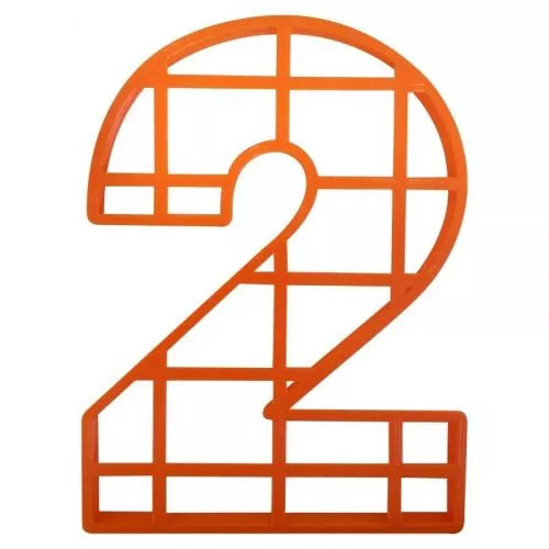 Пластик. форма для торта "Цифра 2" 25см Пластик. форма для торта "Цифра 2" 25см