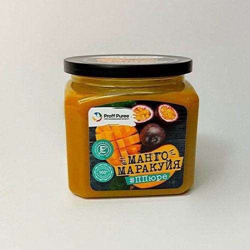 Пюре замороженное Манго-Маракуйя Proff Puree, 500г